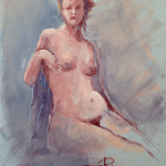 -Ruiz La pose assise 2. 50x70