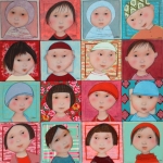 -Veilhan. Bébés Vietnamiens. (20X20)x16